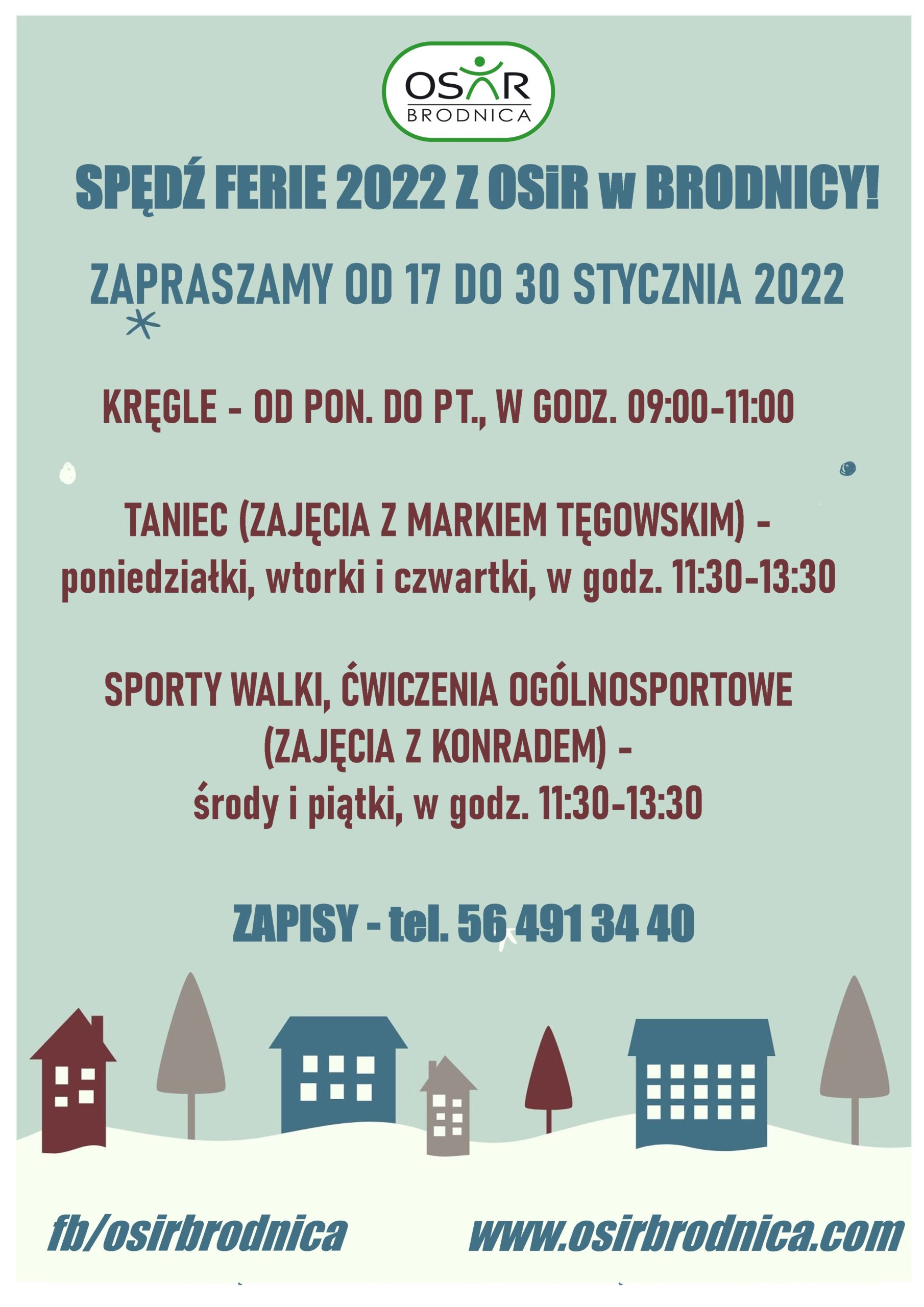FERIE 2022 Z OSiR BRODNICA