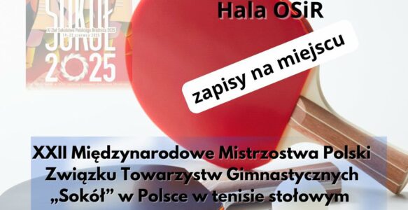 MISTRZOSTWA POLSKI DRUŻYN SOKOLNICZYCH W TENISIE STOŁOWYM
