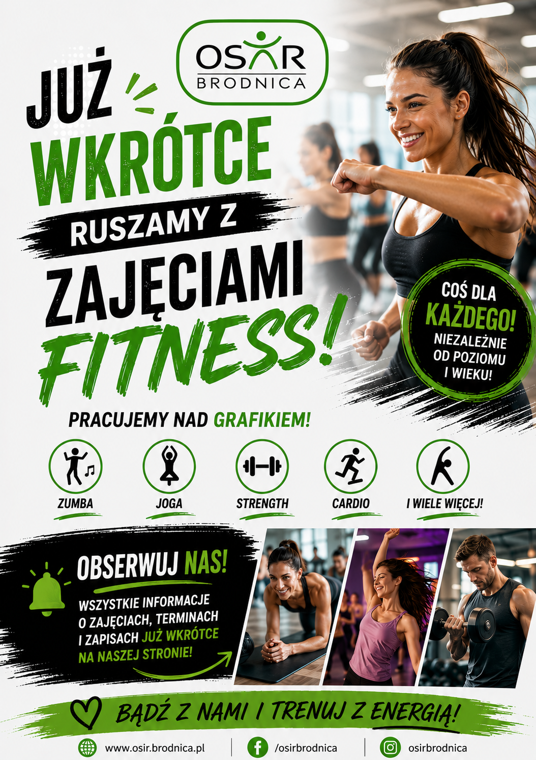 GRAFIK FITNESS JUŻ WKRÓTCE – OBSERWUJCIE NAS!